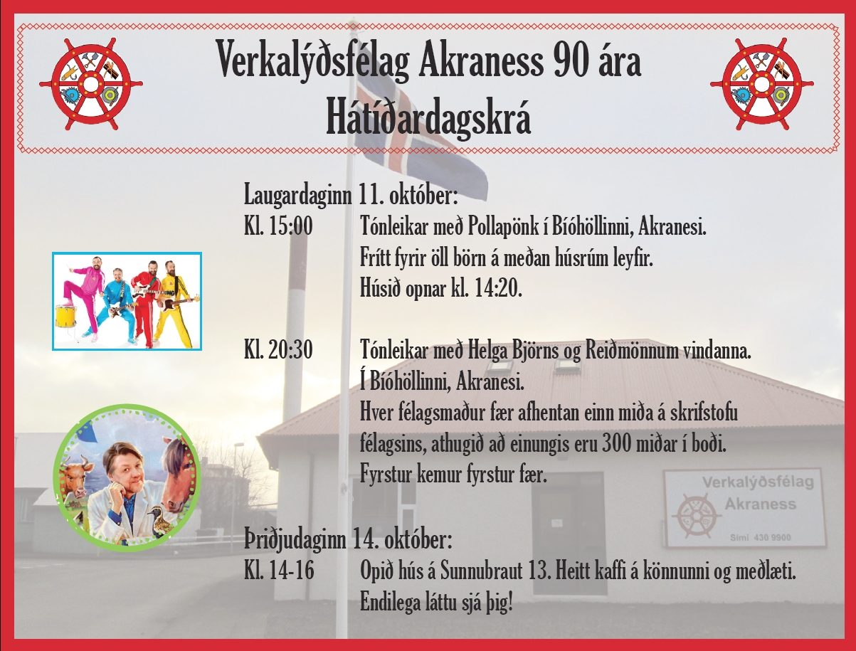 VLFA 90 ára - Enn eru til miðar á Helga Björns